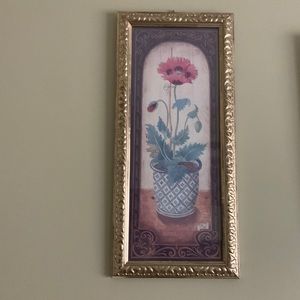 2 formed flower pit prints